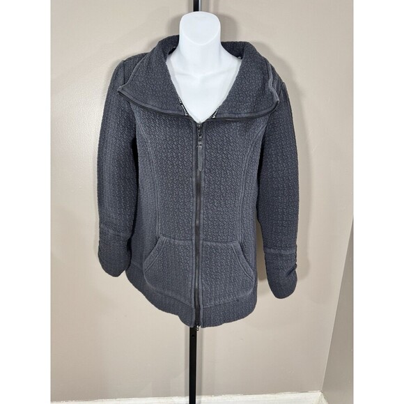 Tonia Debellis Molly Jacket in Signature Logo in Gray Quilted  Size XL - Picture 1 of 11